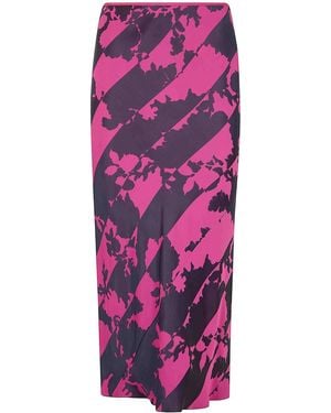 Dries Van Noten Sati Midi Skirt - Purple