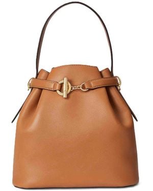 Ralph Lauren Blke Md Bckt-Bucket Bag-Medium-Natural - Brown