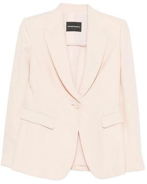 Emporio Armani Giacca Blazer Monopetto - Neutro