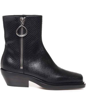 Dondup Camperos Leather Boots - Black