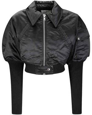 VAQUERA Nylon Bomber Jacket - Black