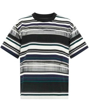 Sacai Organza Insert T-Shirt - Black