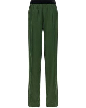 Tom Ford Silk Trousers - Green