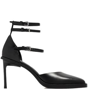 Ann Demeulemeester Leather Heels - Black