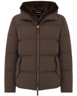 Lou Andrea Padded Parka - Brown