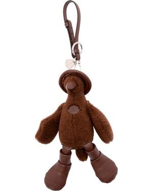 Moncler Duck Key Ring - Brown