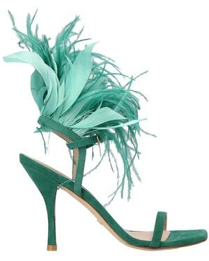 Stuart Weitzman Plume Sandals - Green