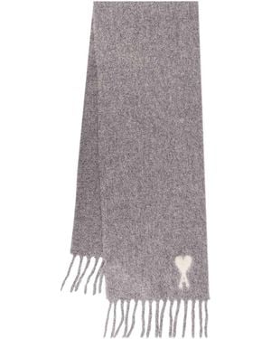 Ami Paris Scarf - Grey