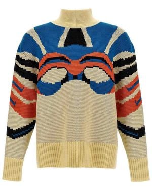 Bluemarble Jacquard Jumper - Blue
