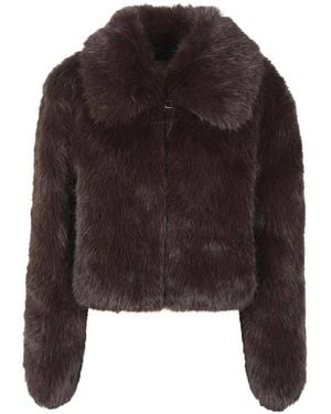 Frankie Shop Hope Faux Fur Jacket - Brown