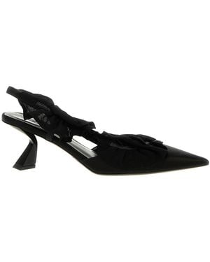 Nensi Dojaka Slingback Ruffles - Black