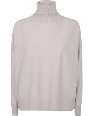 D. EXTERIOR Oversized Cashmere Turtleneck Sweater - White