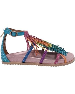 Kurt Geiger Fringe Sandals - Multicolor