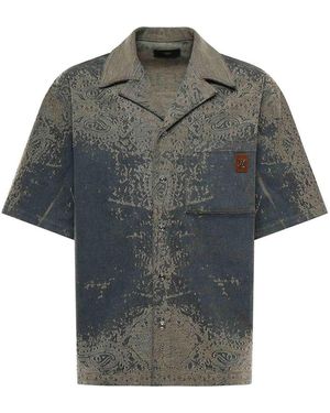 Amiri Denim Bandana Shirt - Grey