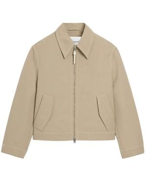 Ami Paris Zipped Jacket - Natural