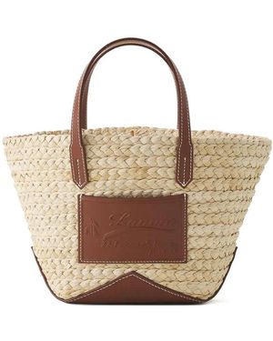 Lanvin Tote Bag Ecru Cognac - Natural