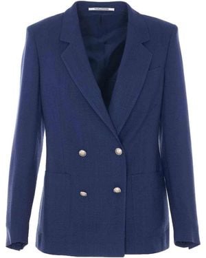 Tagliatore J-Nayade Double Breasted Jacket - Blue