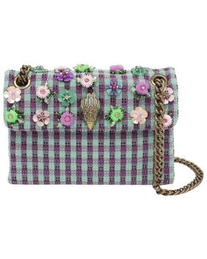 Kurt Geiger Mini Kensington Flower Crossbody Bag - White