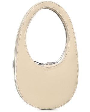 Coperni Swipe Mini Leather Bag - White
