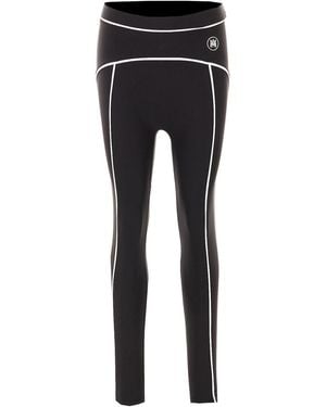 Amiri Leggings Neri Con Logo Ma - Nero