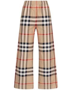 Burberry Wide Pants - Natural