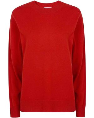 P.A.R.O.S.H. Cashmere Round Neck Sweater - Red