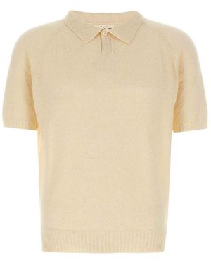 Ma'ry'ya Boucl Polo Shirt - White