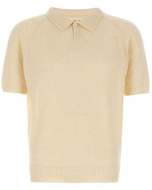 Ma'ry'ya Boucl Polo Shirt - White
