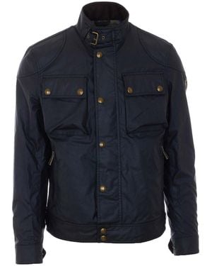 Belstaff Racemaster Waxed Jacket - Blue