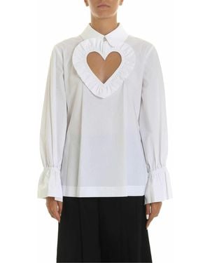 Vivetta Heart Blouse - White