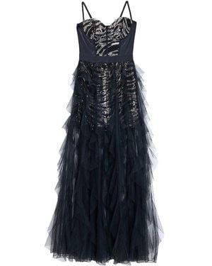 Just Cavalli Long Sequin Dress - Blue