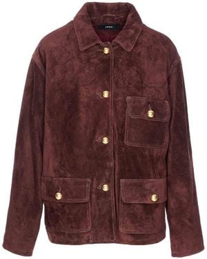 Arma Rosia Suede Jacket - Purple
