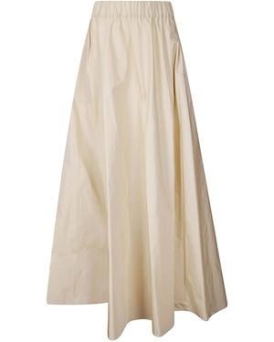 P.A.R.O.S.H. Pimpy Long Wide Skirt - White