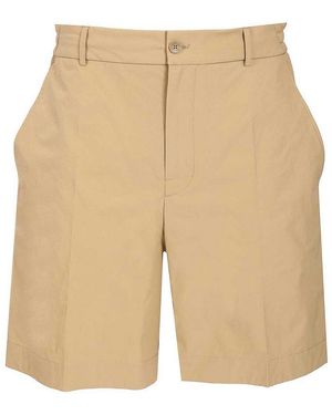 Moncler Seersucker Shorts - Natural