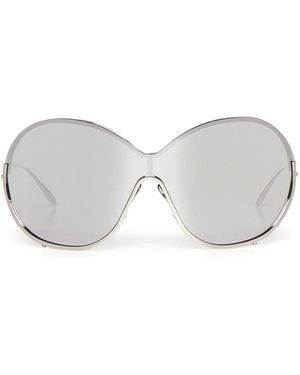 Alaïa Butterfly Metal Sunglasses - Gray