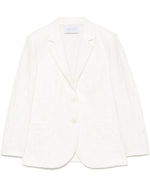 Harris Wharf London Cotton Blend Blazer Jacket - White