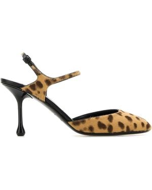 Jimmy Choo Pixie Leopard Pumps - Metallic