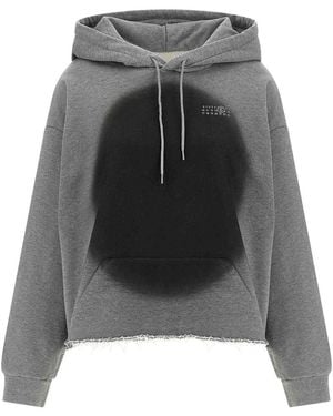 MM6 by Maison Margiela Spray Hoodie - Grey