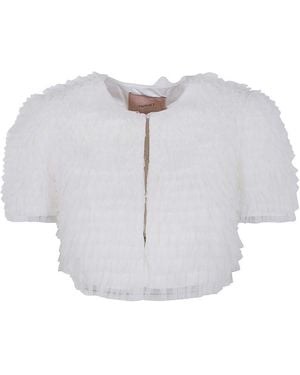 Twinset Cropped Jacket - White