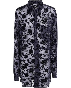 Ann Demeulemeester Elisabeth Long High Comfort Shirt - Blue