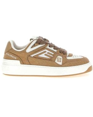 Balmain B-Court Trainers - Natural