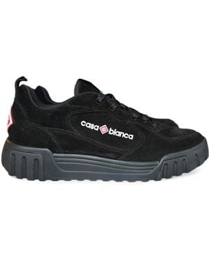 CASABLANCA Court Low-Top Trainers - Black