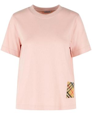 Burberry Frankie Cotton Bouquet T-Shirt - Pink
