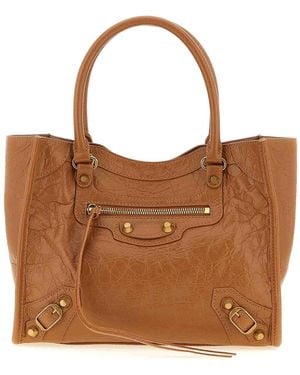 Balenciaga Mini Shopping Bag - Brown