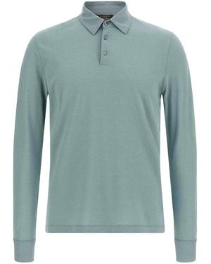 Zanone Ice Cotton Polo Shirt - Green