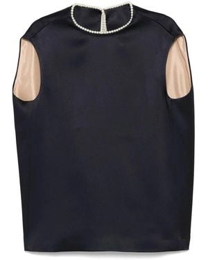 Carven Sleeveless Blouse - Blue