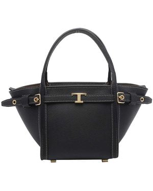 Tod's Mini Tim Shopping Bag - Black