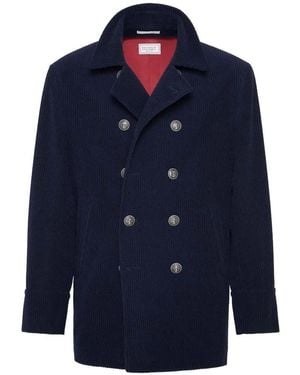 Brunello Cucinelli Cashmere Suit-Type Jacket - Blue
