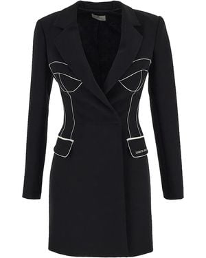 Elisabetta Franchi Blazer Dress - Black