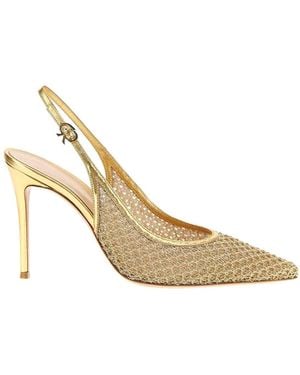 Gianvito Rossi 'Nikki' Slingback - Metallic